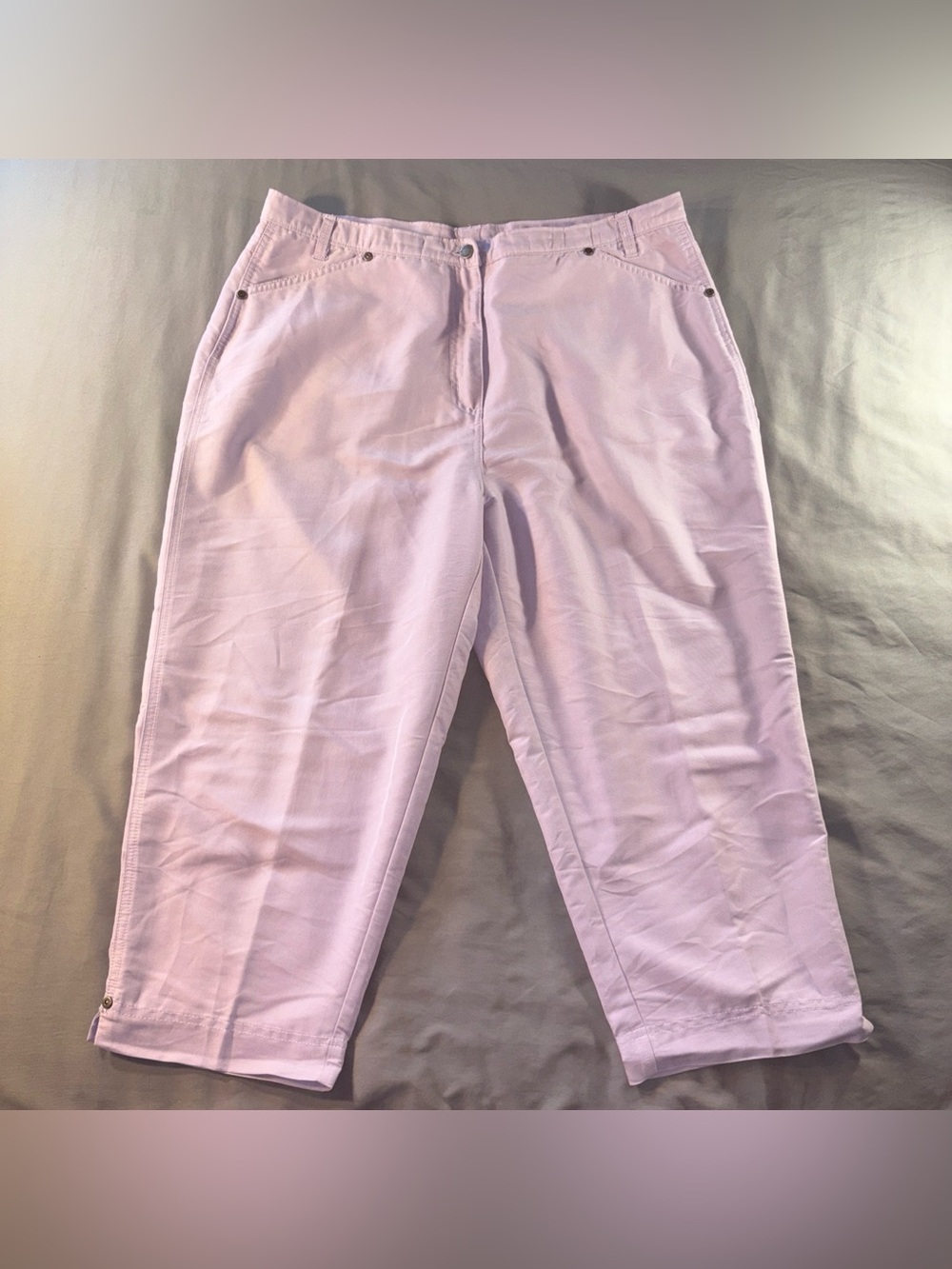 Woolrich Womens Sz 16 Capri Pant Lilac Purple Spring Summer Resortwear Vacation